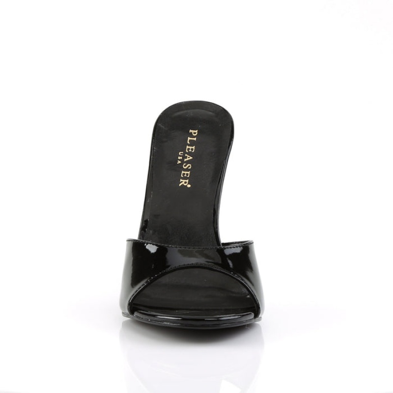 Pleaser Classique-01 Badesandaler Dame Sort | 82KFBRLZX