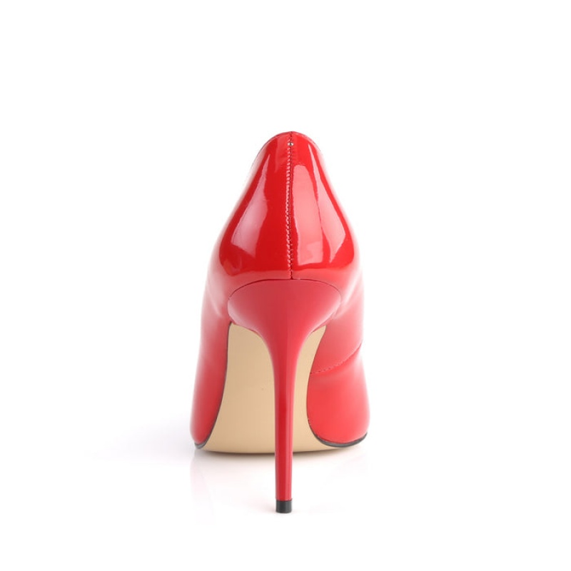 Pleaser Classique-20 Stiletter Dame Rød | 46RMESLKN