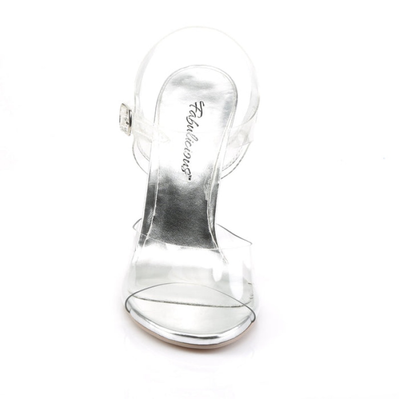 Pleaser Clearly-408 Sandaler Dame Clear | 23LXCYMJP