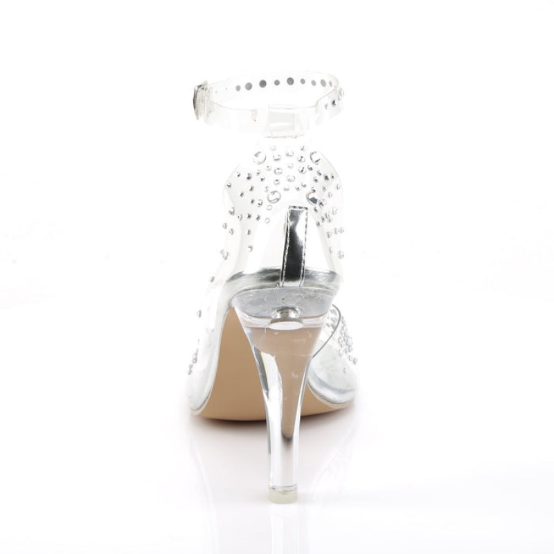 Pleaser Clearly-430RS D'Orsay Dame Clear | 98NLEZKIH