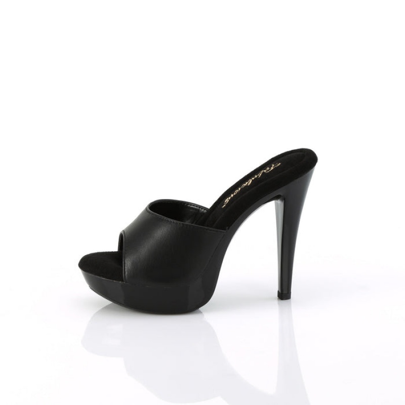 Pleaser Cocktail-501L Badesandaler Dame Sort | 86RHZJBUO