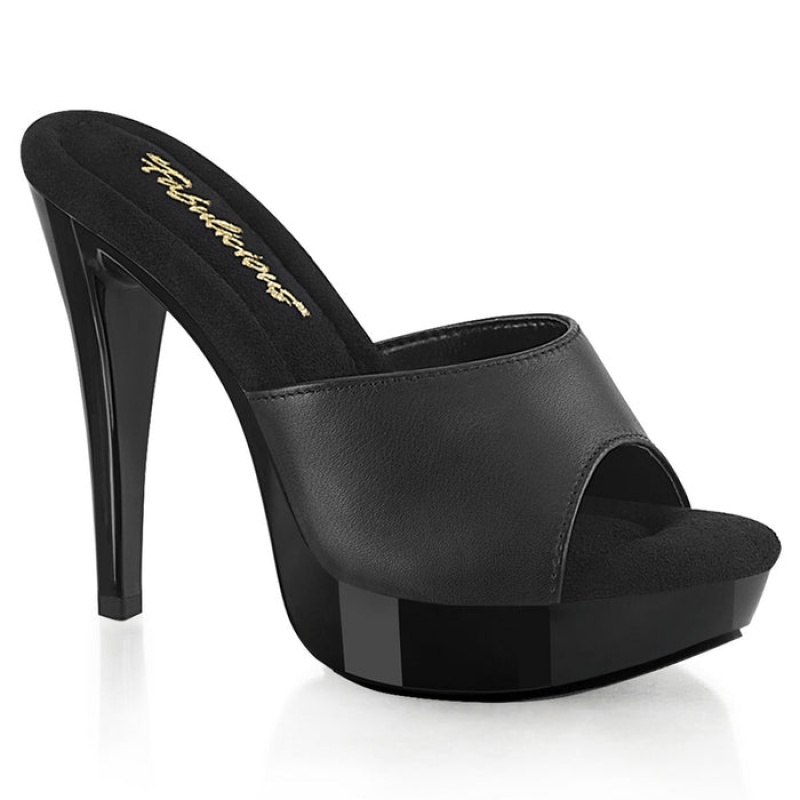 Pleaser Cocktail-501L Badesandaler Dame Sort | 86RHZJBUO