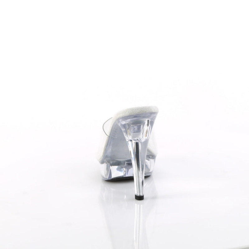 Pleaser Cocktail-501 Badesandaler Dame Clear | 21GZSPVER