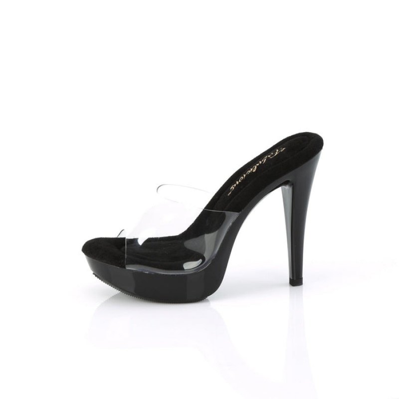 Pleaser Cocktail-501 Badesandaler Dame Sort | 01XGHQIKU