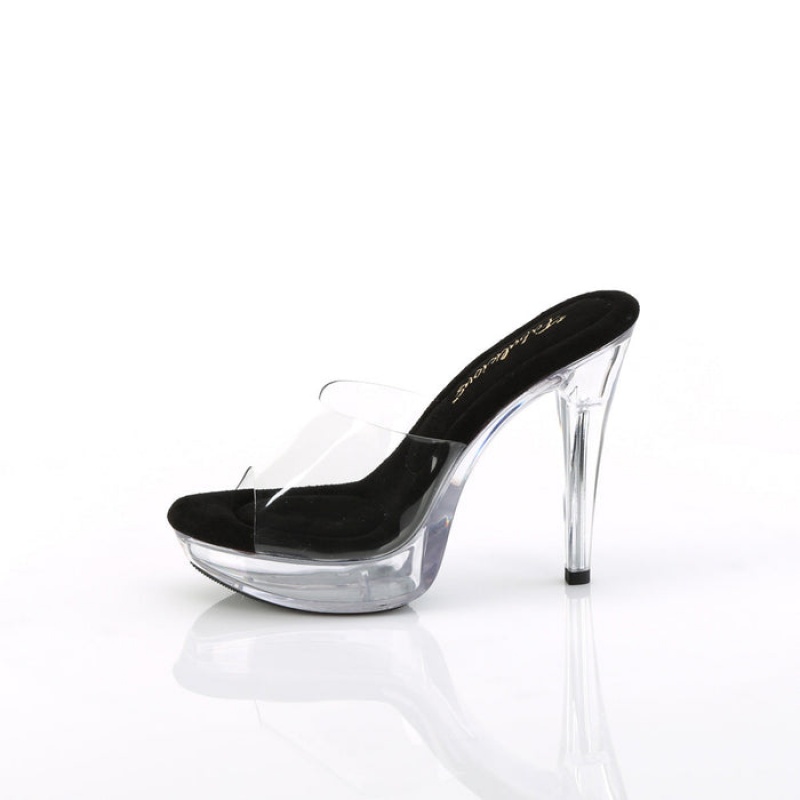 Pleaser Cocktail-501 Badesandaler Dame Sort | 81RZLPMJF