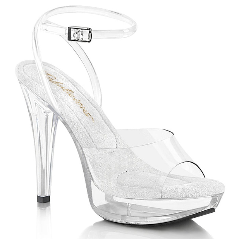 Pleaser Cocktail-506 Sandaler Dame Clear / Clear | 23FODPUGK