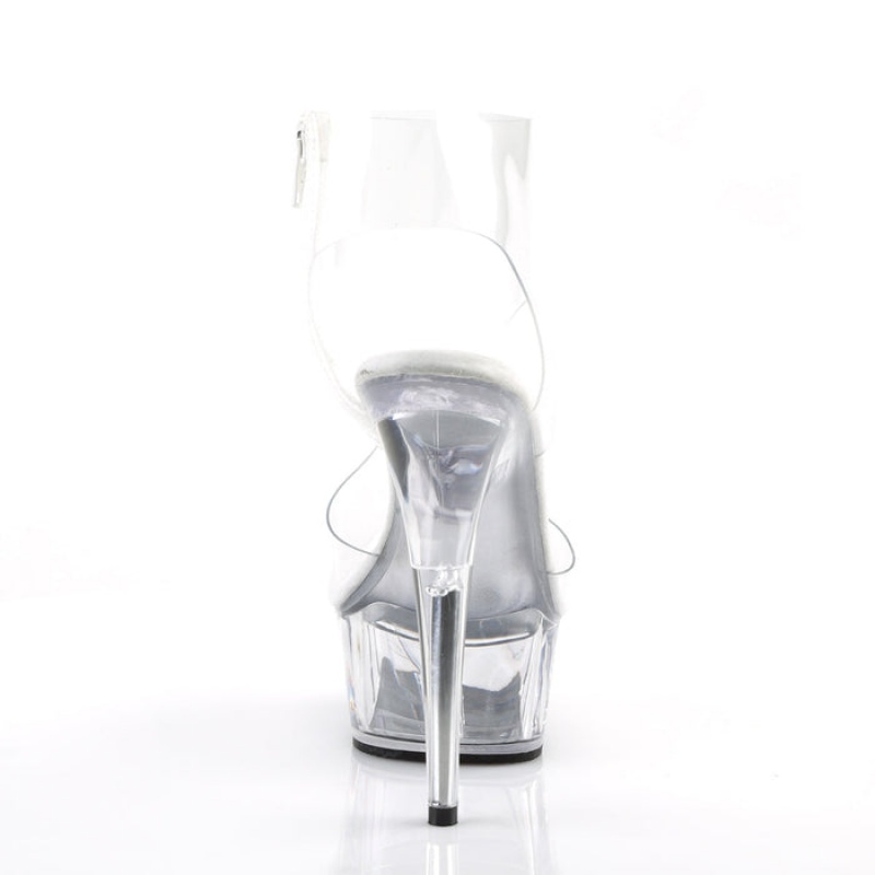 Pleaser Delight-633 Sandaler Dame Clear | 67ELCZKPD