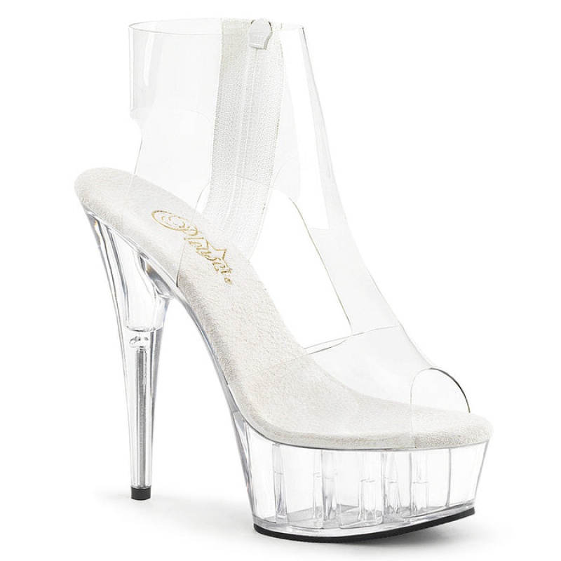 Pleaser Delight-633 Sandaler Dame Clear | 67ELCZKPD