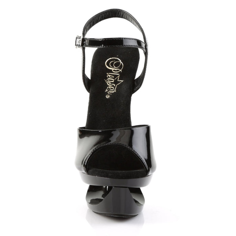 Pleaser Eclipse-609 Sandaler Dame Sort | 16AHXLWEU