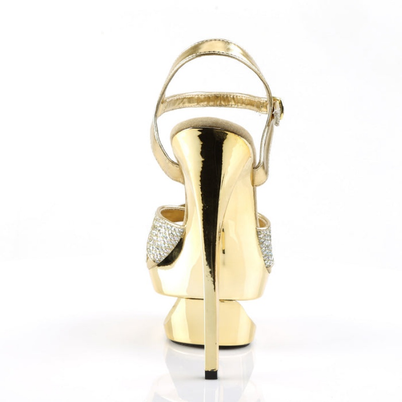 Pleaser Eclipse-619G Sandaler Dame Guld | 08DWPICAS