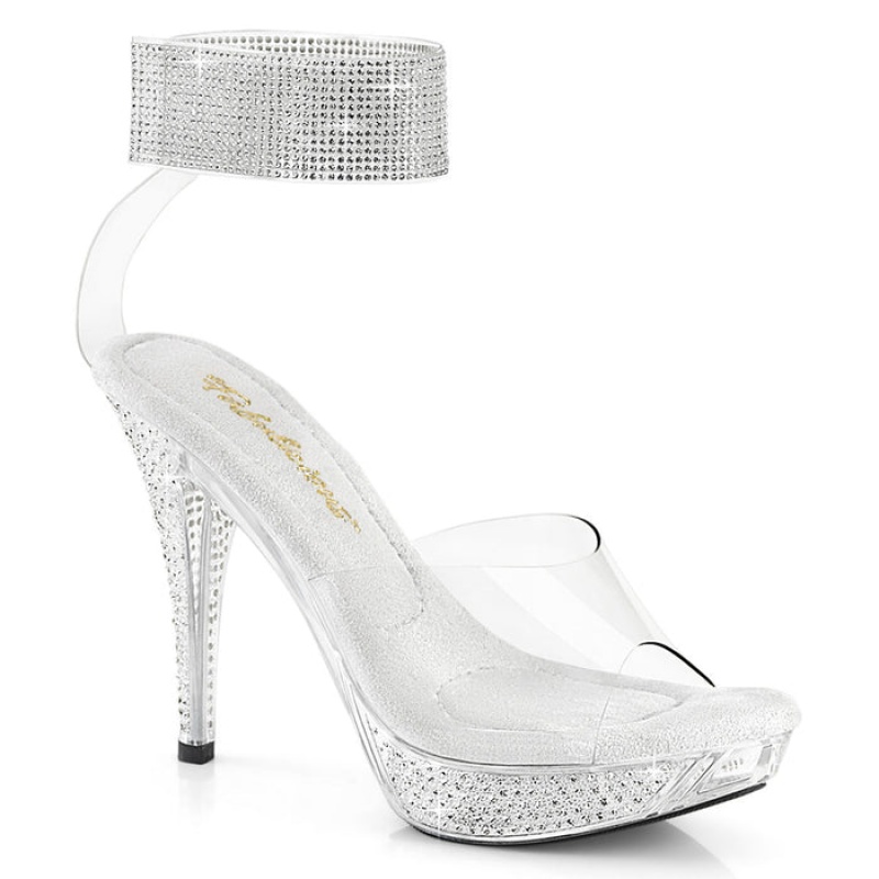 Pleaser Elegant-442 Sandaler Dame Clear | 56MUKHRPY