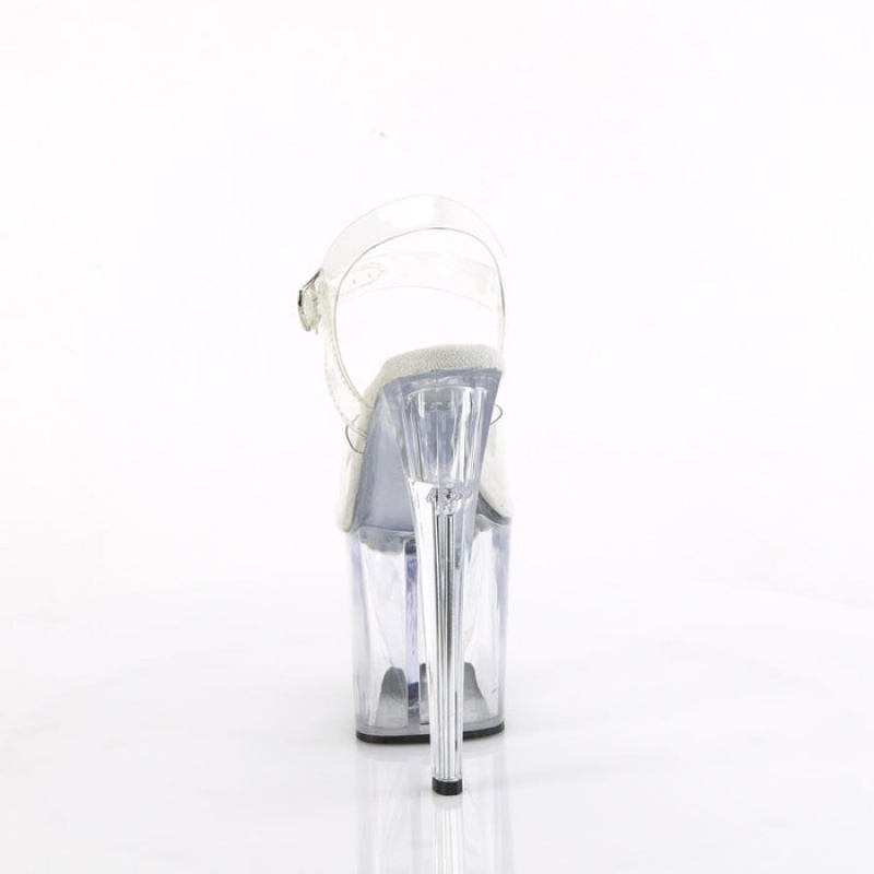 Pleaser Enchant-708 Sandaler Dame Clear | 35LXEZYJG