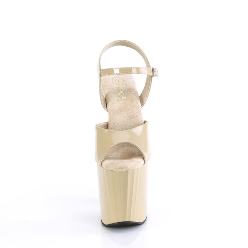 Pleaser Enchant-709 Sandaler Dame Beige | 03MROZJVE