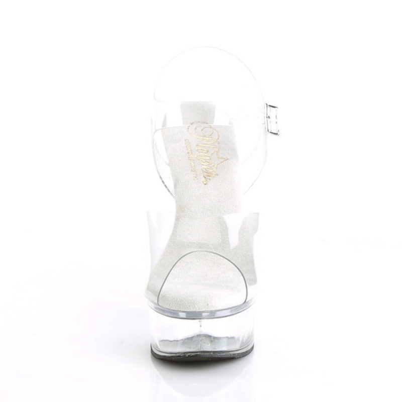 Pleaser Excite-608 Sandaler Dame Clear | 97FOYCELQ