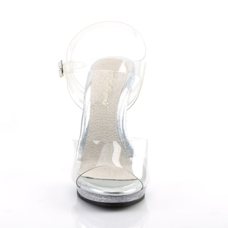 Pleaser Flair-408MG Sandaler Dame Clear | 08PLQVECG