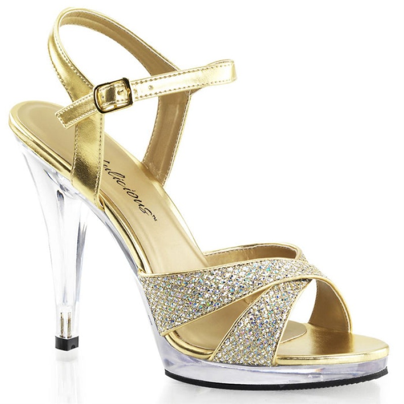 Pleaser Flair-419(G) Sandaler Dame Guld | 40KVLJWZE