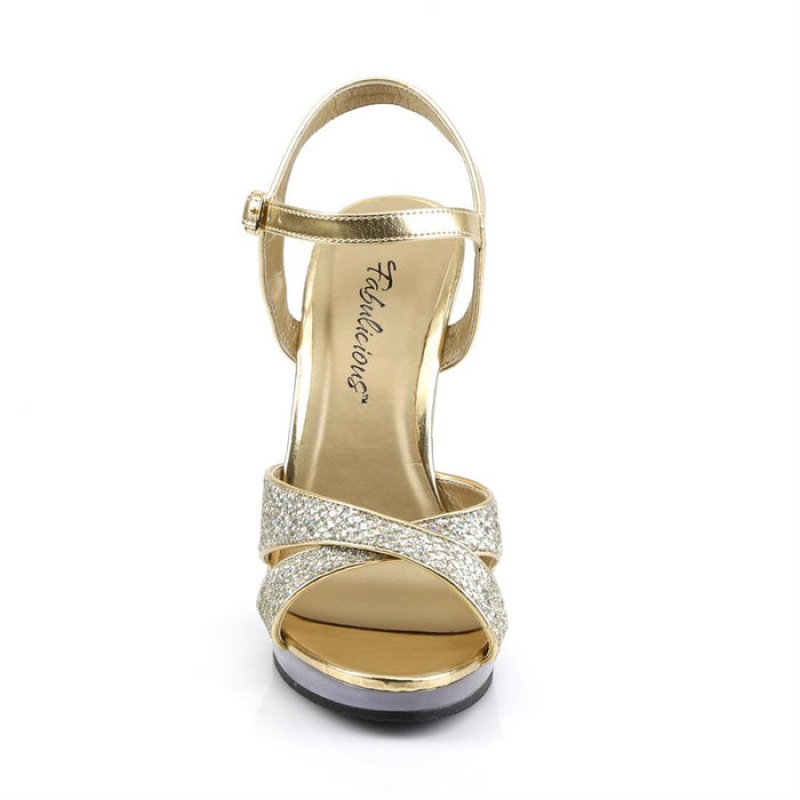 Pleaser Flair-419(G) Sandaler Dame Guld | 40KVLJWZE