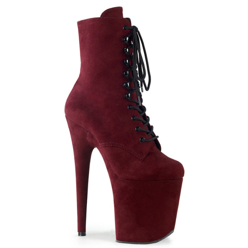 Pleaser Flamingo-1020FS Støvler Dame Bordeaux | 20SEWHTKP