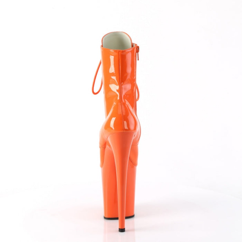 Pleaser Flamingo-1020 Støvler Dame Orange | 25BXKZMYA