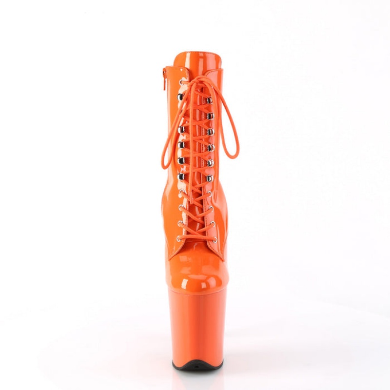 Pleaser Flamingo-1020 Støvler Dame Orange | 25BXKZMYA