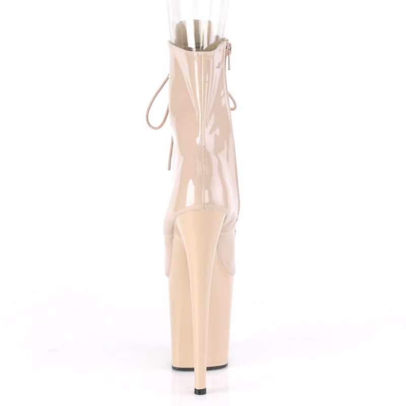 Pleaser Flamingo-1021 Støvler Dame Beige | 69TFKOSVB