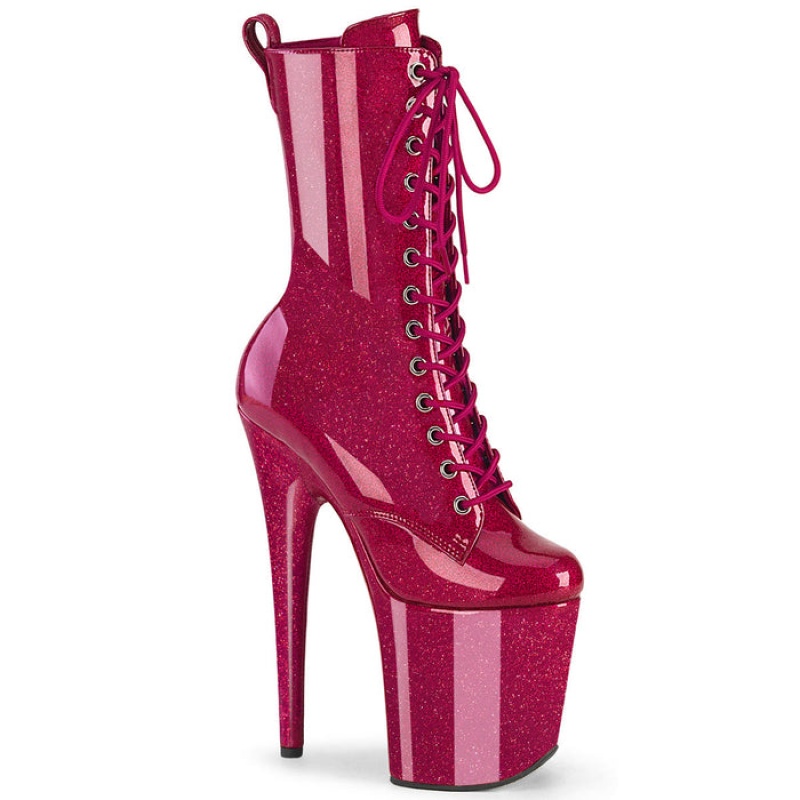 Pleaser Flamingo-1040GP Støvler Dame Fuchsia | 06RBGWYKU