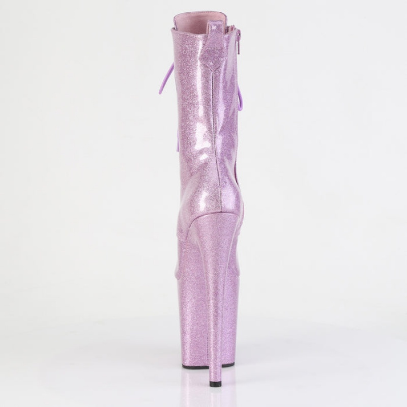 Pleaser Flamingo-1041GP Støvler Dame Lilla | 82VCPQHOF