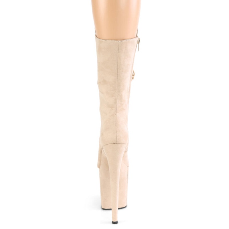 Pleaser Flamingo-1050FS Støvler Dame Beige | 73SBKYWUN