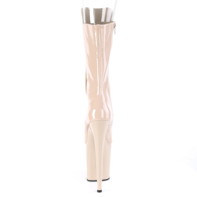 Pleaser Flamingo-1051 Støvler Dame Beige | 59GADNROB