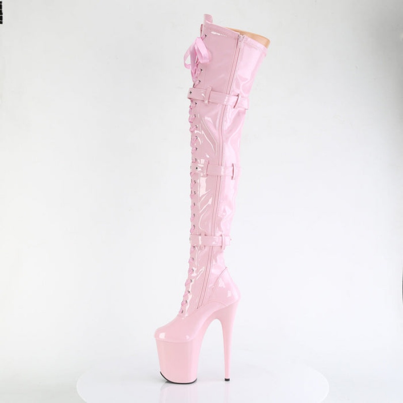 Pleaser Flamingo-3028 Støvler Dame Lyserød | 35TLPCDSJ