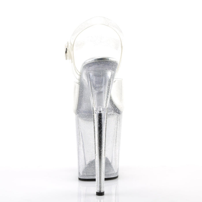 Pleaser Flamingo-808MMG Sandaler Dame Clear | 57NGVYIMT