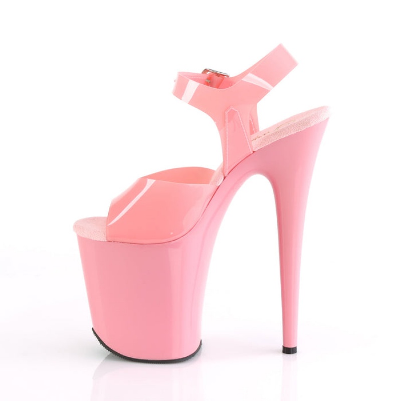 Pleaser Flamingo-808N Sandaler Dame Lyserød | 56OEBCIYW