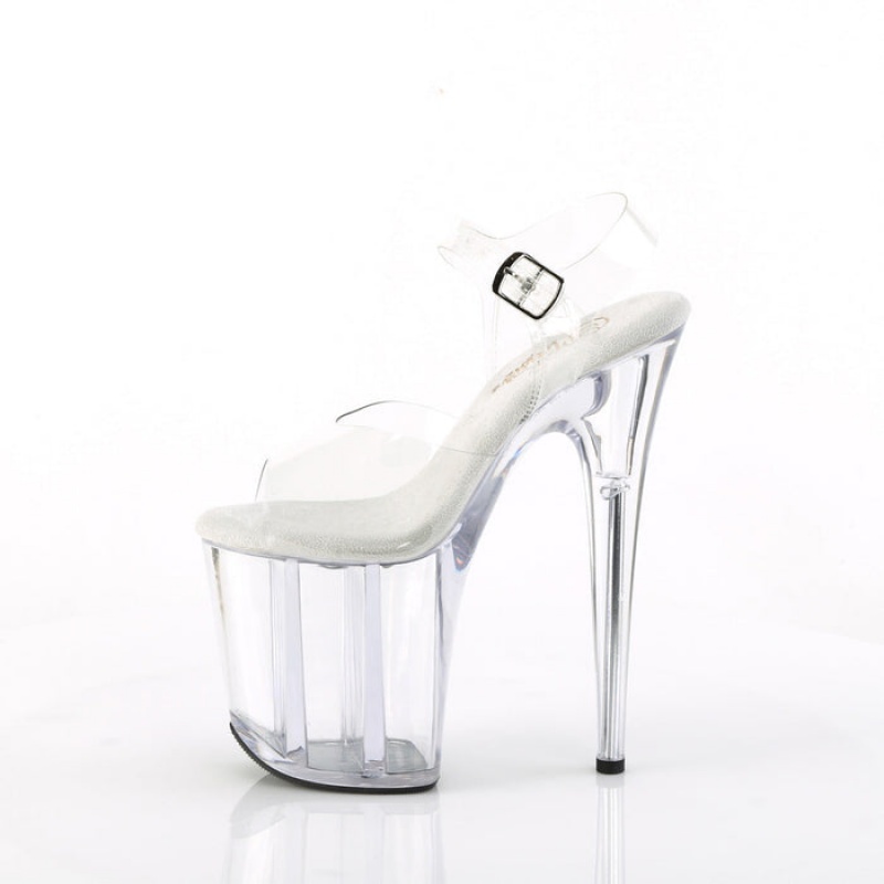 Pleaser Flamingo-808 Sandaler Dame Clear | 79CDLNWQB