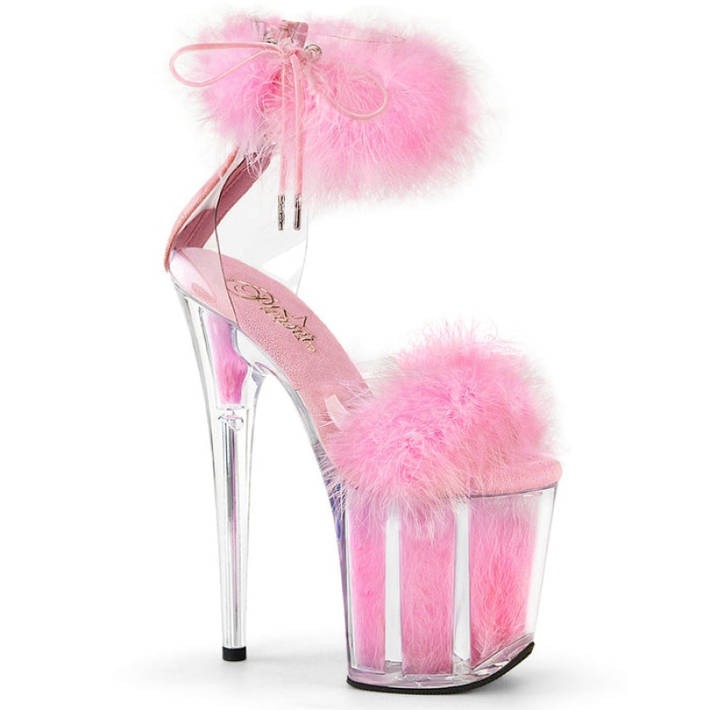 Pleaser Flamingo-824F Sandaler Dame Lyserød | 85ZMEXQVO