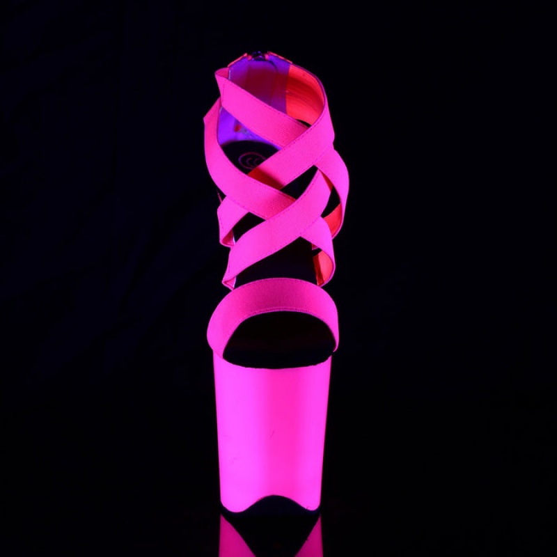 Pleaser Flamingo-869UV Sandaler Dame Lyserød | 92OUFXQZM