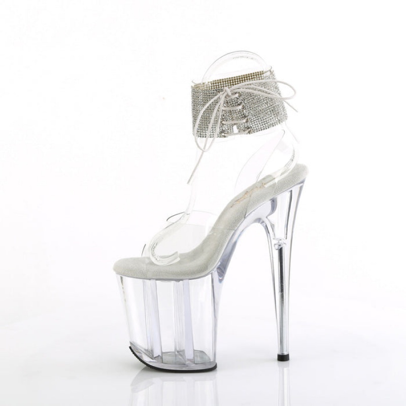 Pleaser Flamingo-891-2RS Sandaler Dame Clear | 29EUORAKN