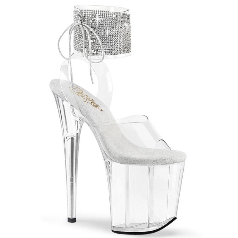 Pleaser Flamingo-891-2RS Sandaler Dame Clear | 29EUORAKN