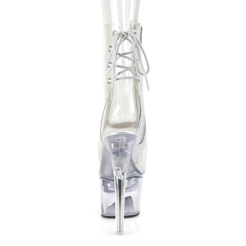 Pleaser Flashdance-1018C-7 Støvler Dame Clear | 79PYKIJGB