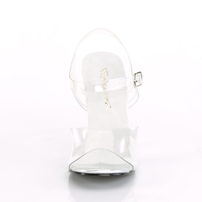 Pleaser Gala-08MG Sandaler Dame Clear | 56UKVDJXW