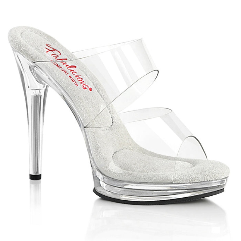 Pleaser Glory-502 Badesandaler Dame Clear | 87PQRMANI