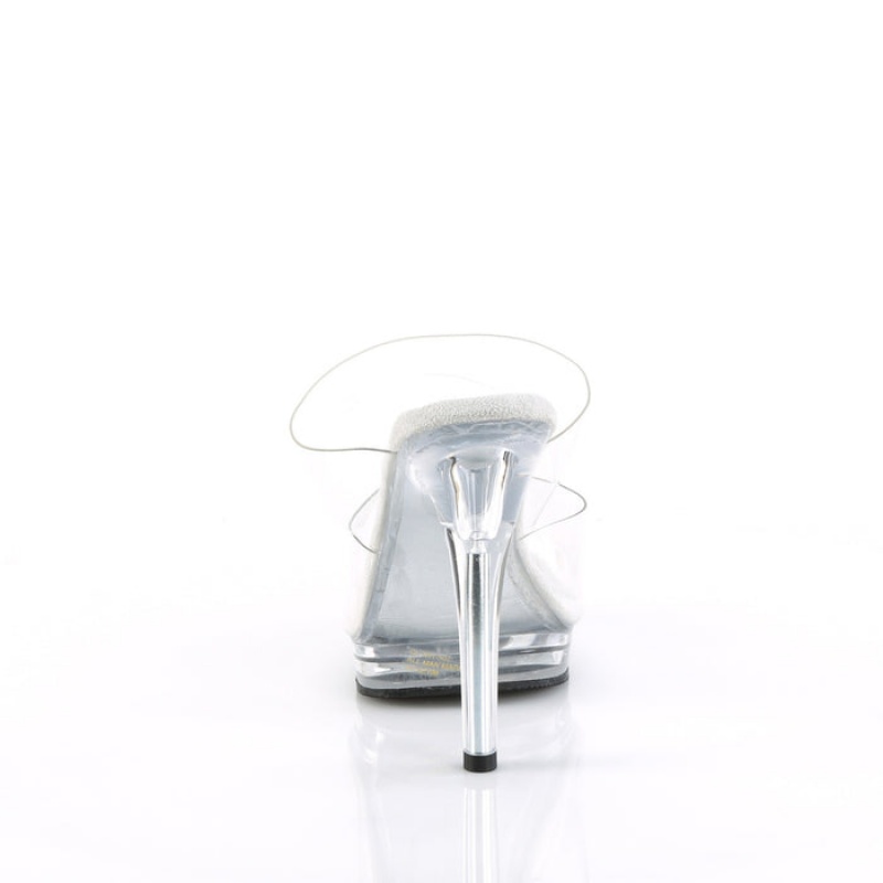 Pleaser Glory-502 Badesandaler Dame Clear | 87PQRMANI