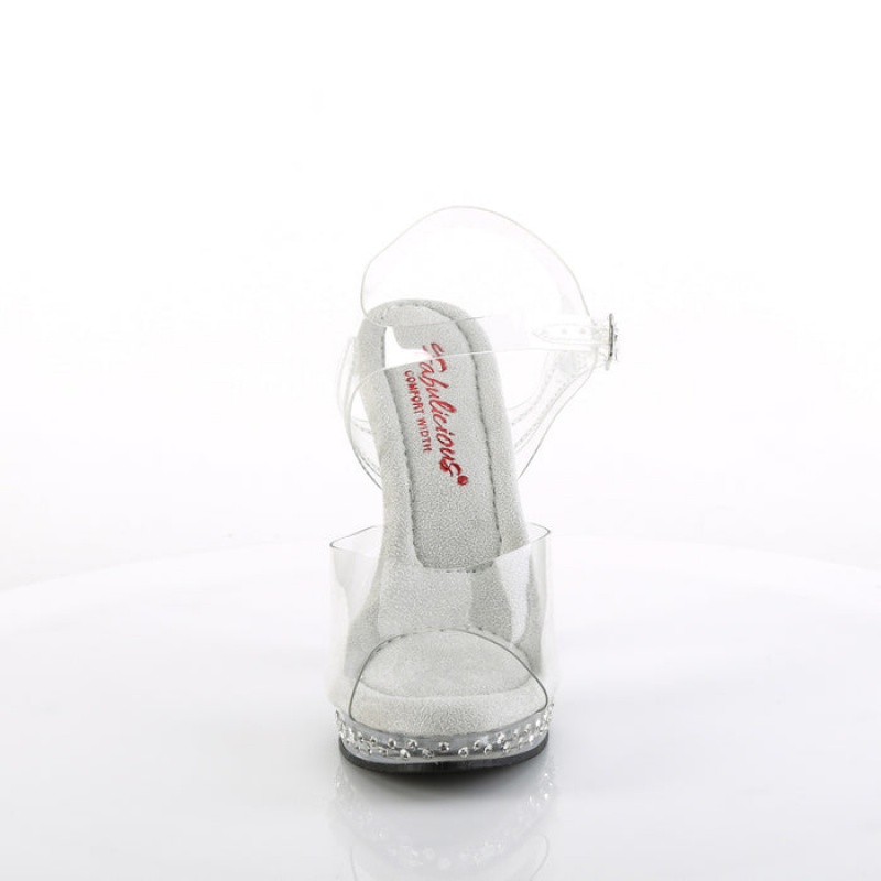 Pleaser Glory-508SDT Sandaler Dame Clear | 74EMJBYXC