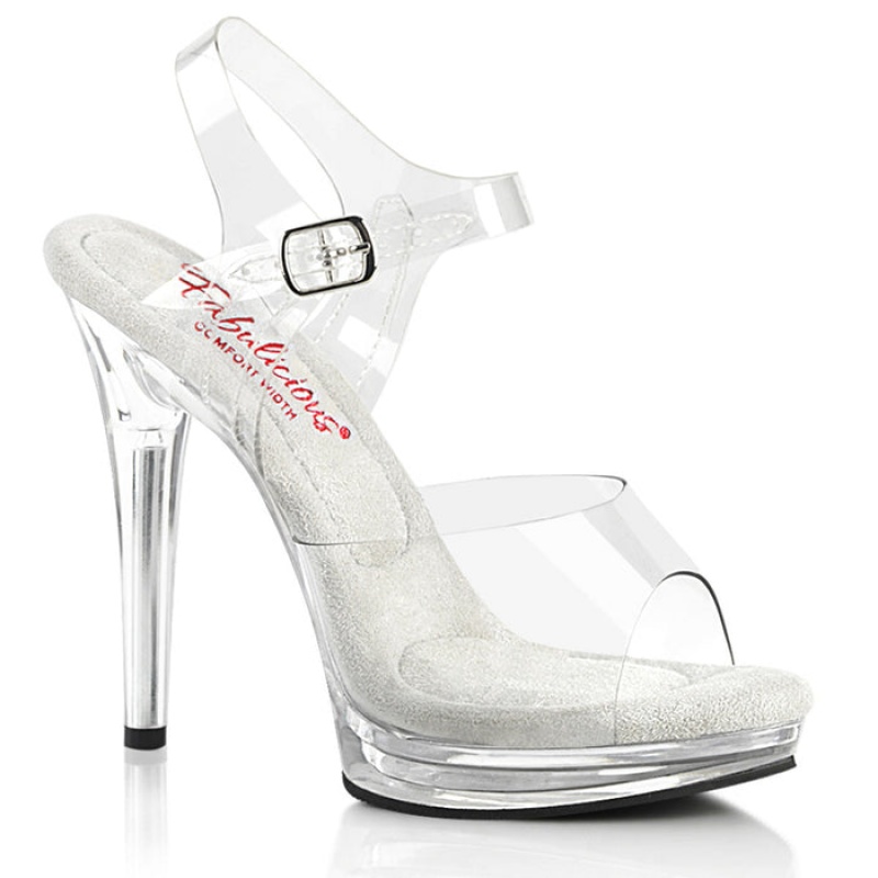 Pleaser Glory-508 Sandaler Dame Clear | 83NLSOPTB