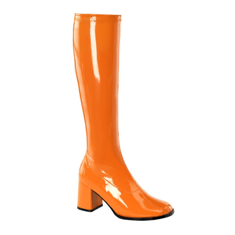 Pleaser Gogo-300 Støvler Dame Orange | 23IHZRPFC