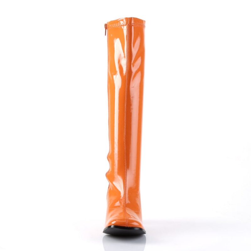 Pleaser Gogo-300 Støvler Dame Orange | 23IHZRPFC