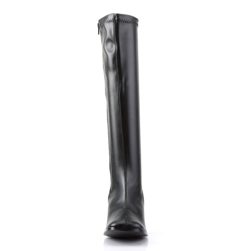 Pleaser Gogo-300 Støvler Dame Sort | 49RMPJSDA