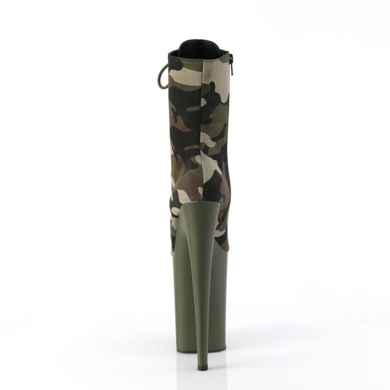 Pleaser Infinity-1020CAMO Støvler Dame Grøn | 79SODKLVT