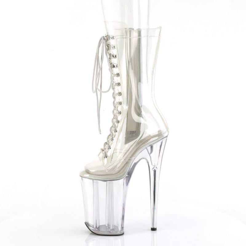 Pleaser Infinity-1050C Støvler Dame Clear | 39MNGYAKL