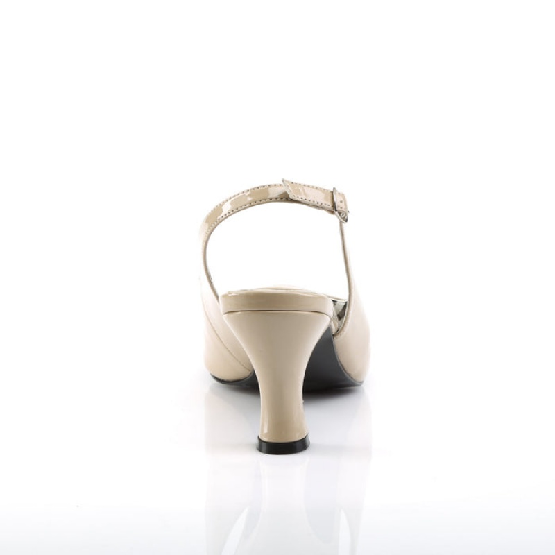 Pleaser Jenna-02 Slingbacks Dame Beige | 46WPENFCI