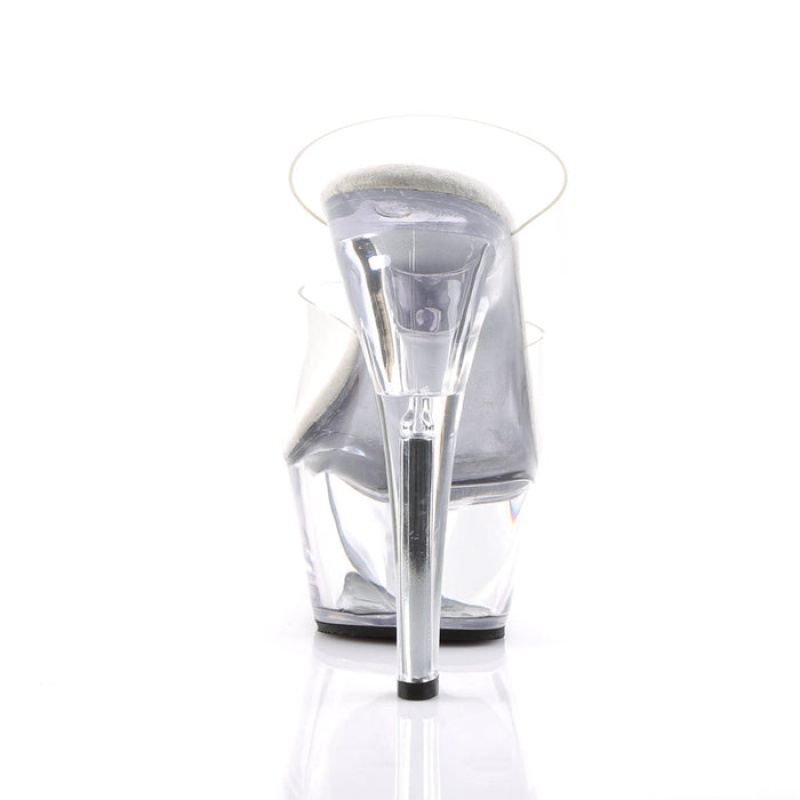 Pleaser Kiss-202 Badesandaler Dame Clear | 75IMLOJHR